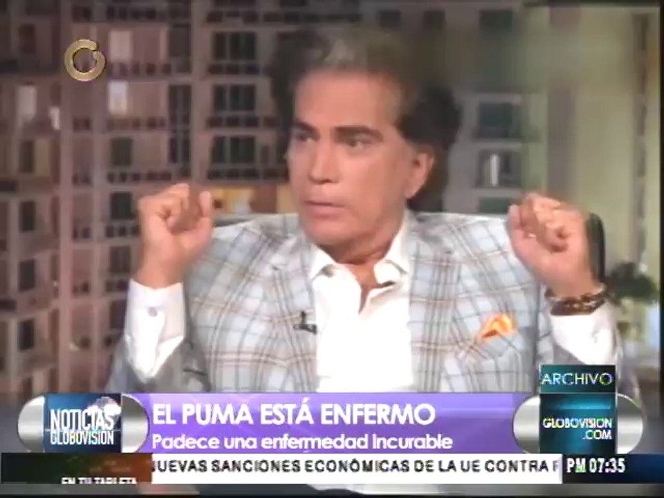 José Luis Rodríguez “El Puma” padece una enfermedad incurable