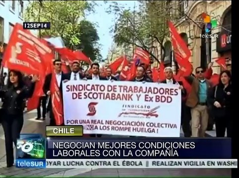 Chile: trabajadores de Scotiabank rechazaron leyes laborales