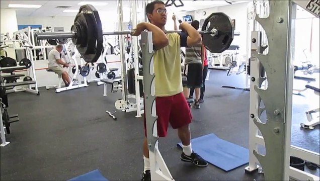 200X3 Clean 410X5 Deadlift 280X6 Front Squat 150X5 Oh Press