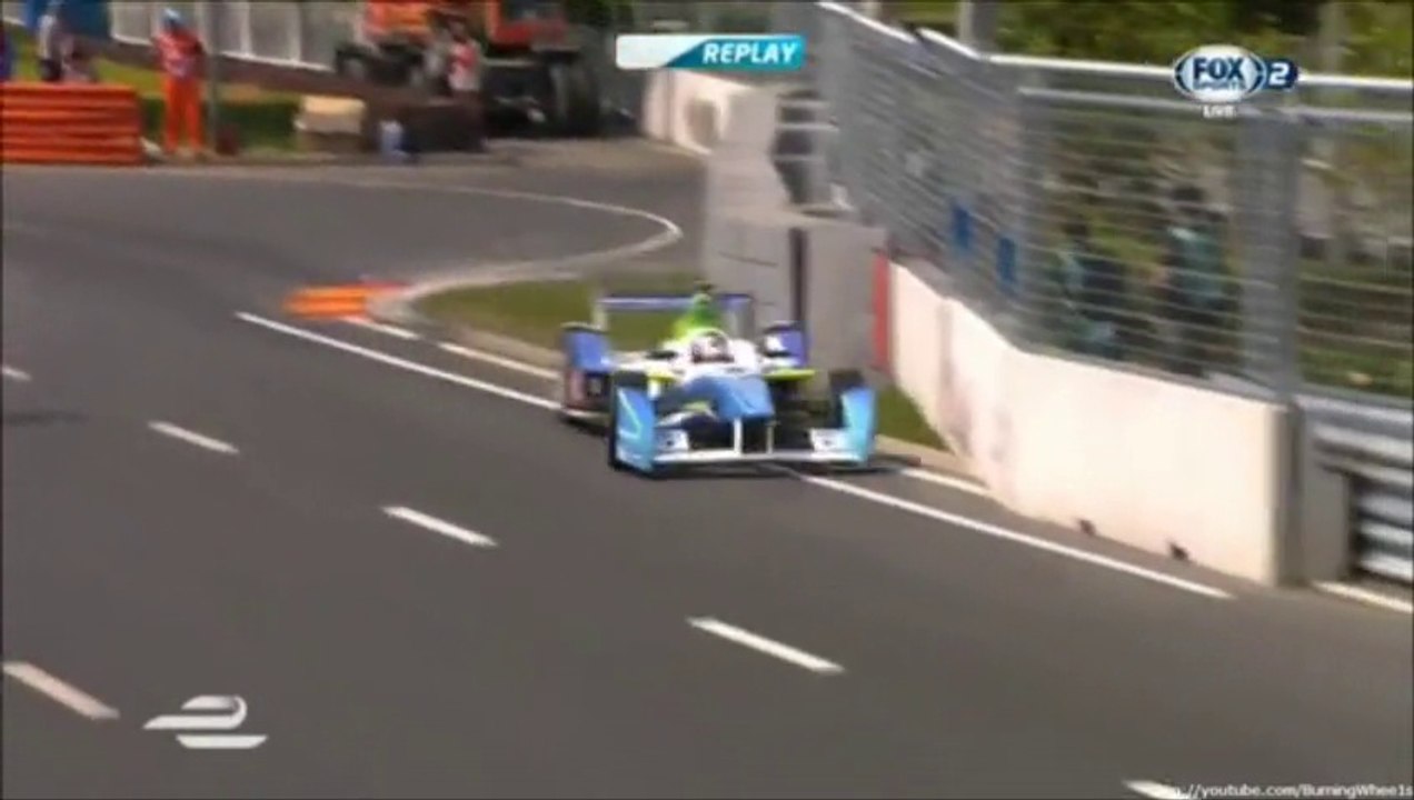 Formula E Beijing 2014 QLF Trulli crashes