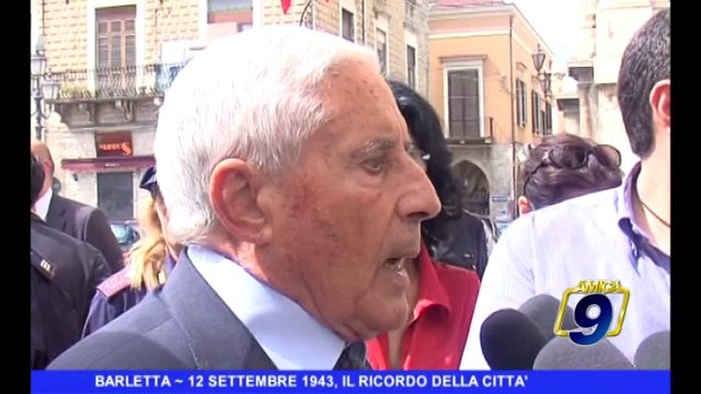 BARLETTA | 12 settembre 1943, il ricordo della città