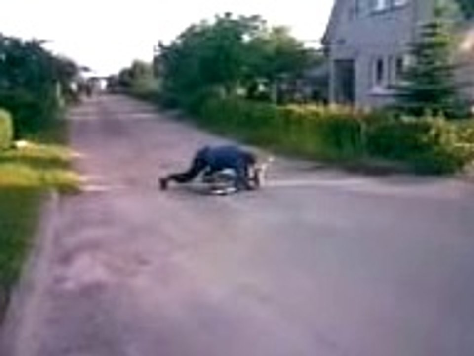 A drunk man and his bike…