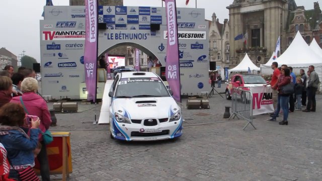 Départ du 37e rallye Le Béthunois, à Béthune