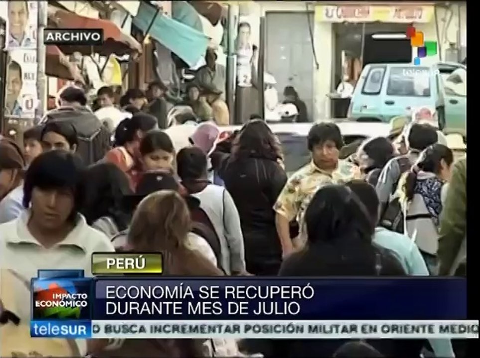 Economía peruana se recuperó en el mes de julio