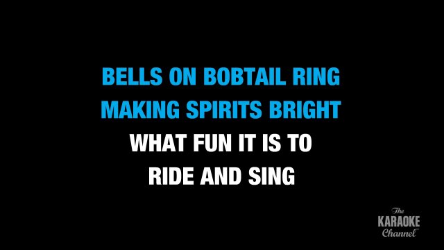 Jingle Bells in the Style of _Traditional_ karaoke video with lyrics (no lead vocal)