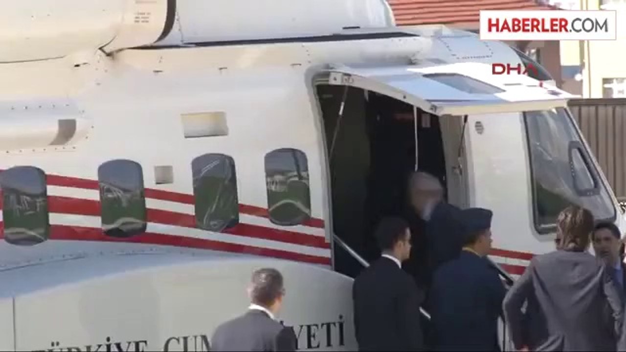 Davutoğlu Havadan 3. Köprü ve Havalimanı Projesini İnceliyor