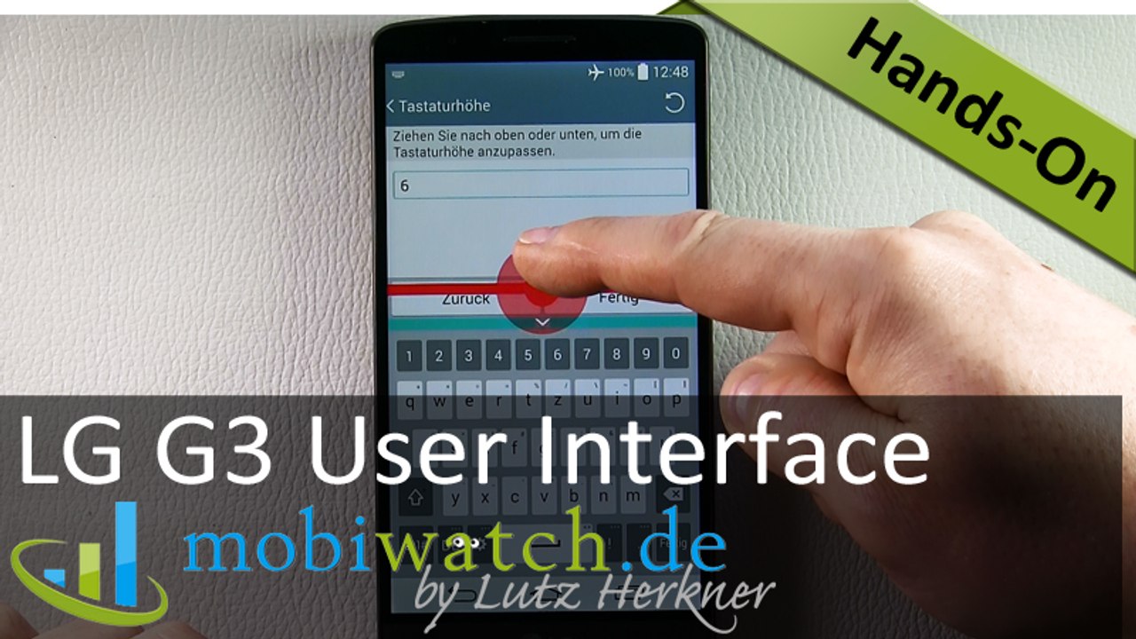LG G3: Details zur Nutzeroberfläche im Hands-on-Video
