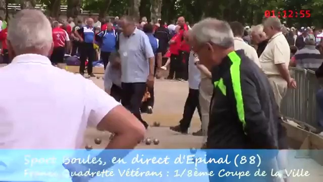 Huitièmes de finale Coupe de la Ville, France Quadrette Vétérans, Epinal 2014