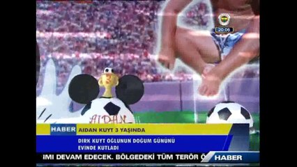 Kuyt ailesinde doğum günü kutlaması