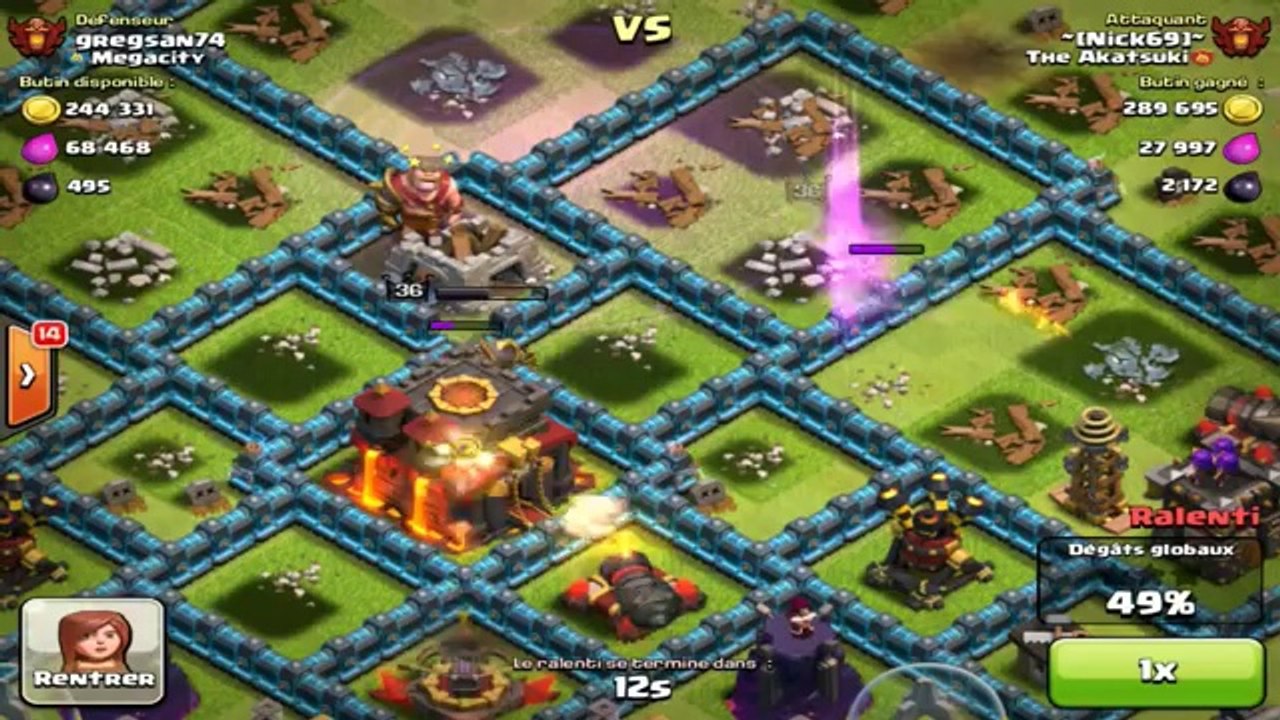 Attaques en Champion avec Nick69 4000 trophées 3 FR  Clash of Clans