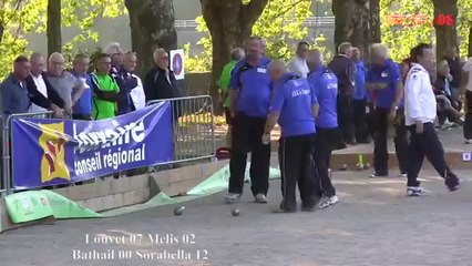 Quarts de finale, France Quadrette Vétérans, Sport Boules, Epinal 2014