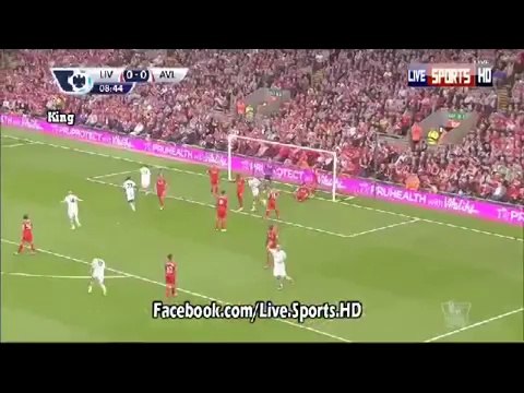Goal Gabriel Agbonlahor Liverpool 0 1 Aston Villa 2014
