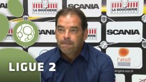 Conférence de presse Angers SCO - GFC Ajaccio (2-0) : Stéphane MOULIN (SCO) - Thierry LAUREY (GFCA) - 2014/2015