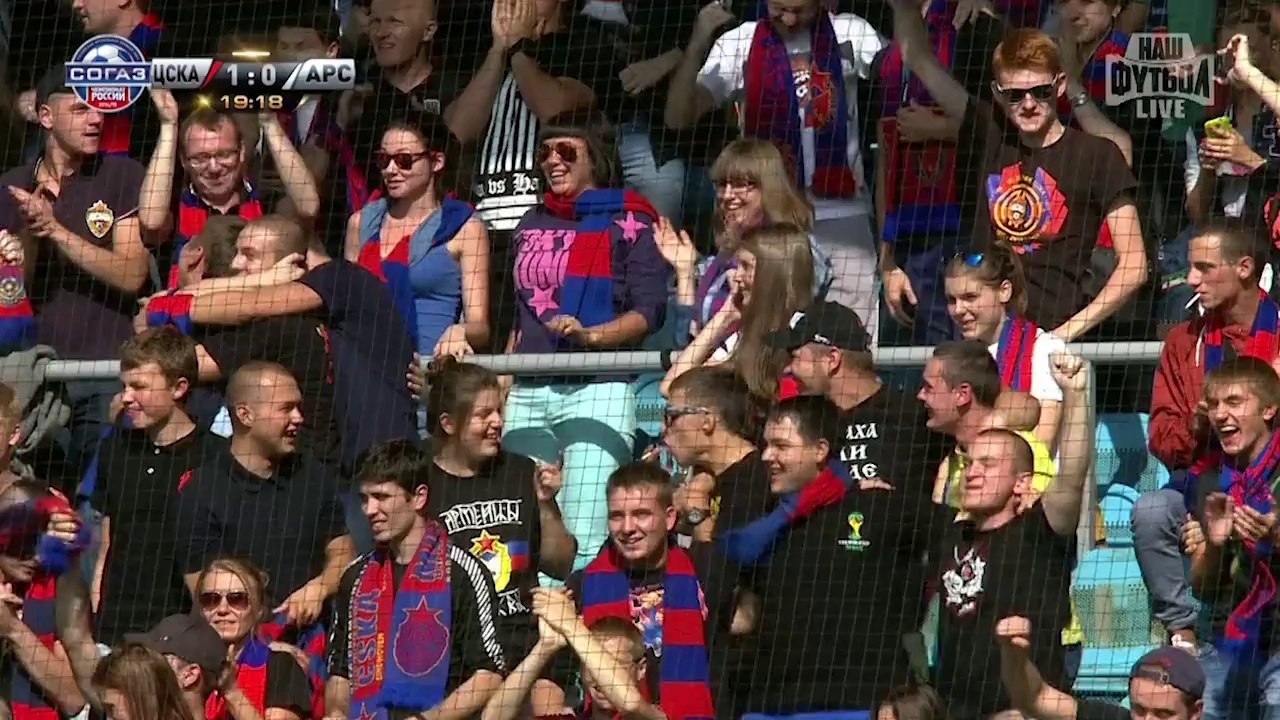 ПФК ЦСКА - Арсенал - 2:1. Натхо, 20 (1:0)