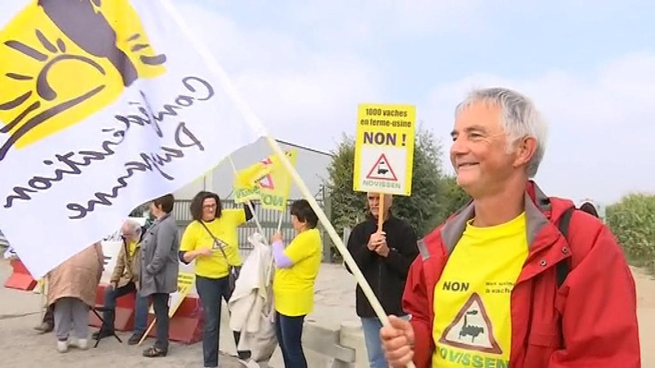 Ferme des 1.000 vaches: la première traite a eu lieu malgré les blocages