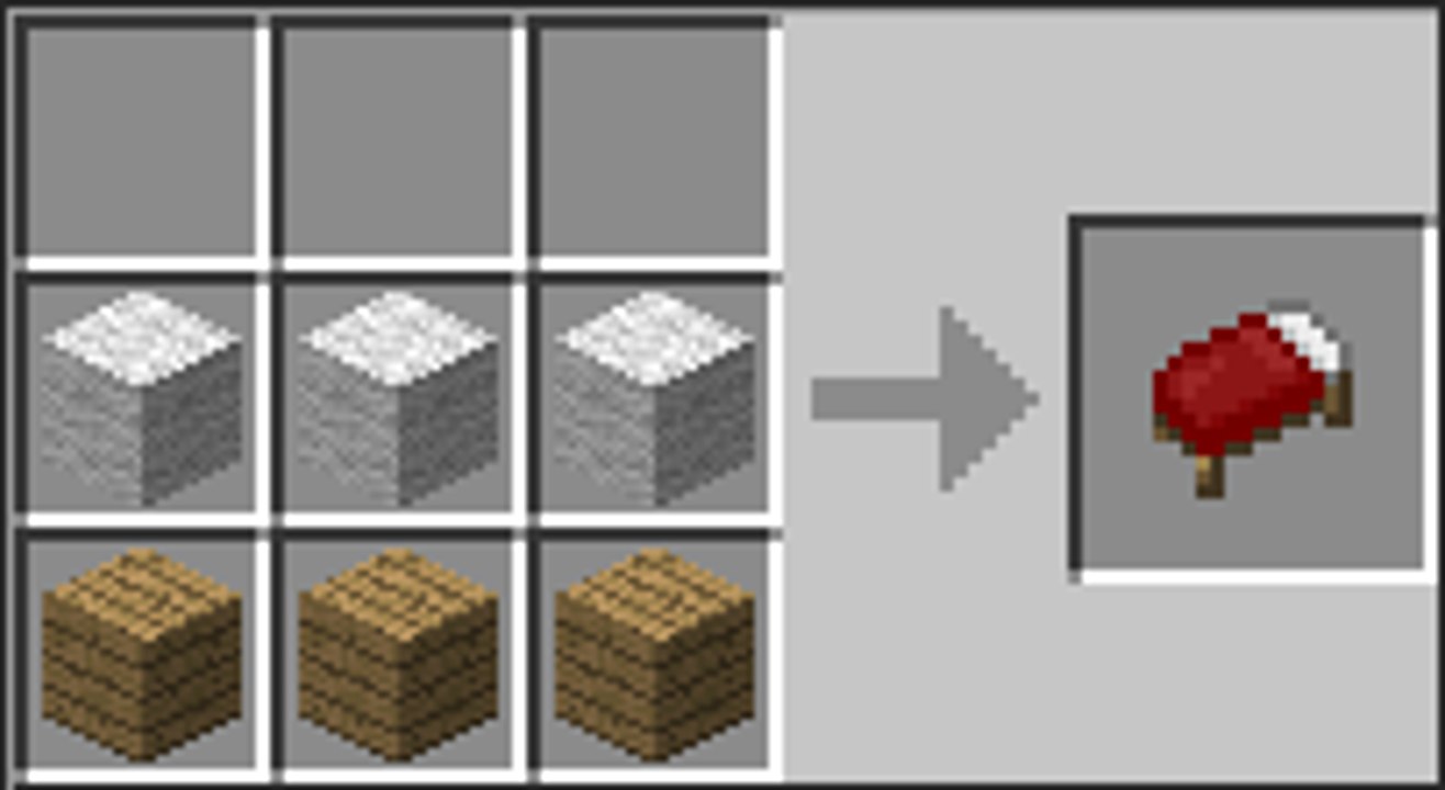 Minecraft Yatak Yapımı