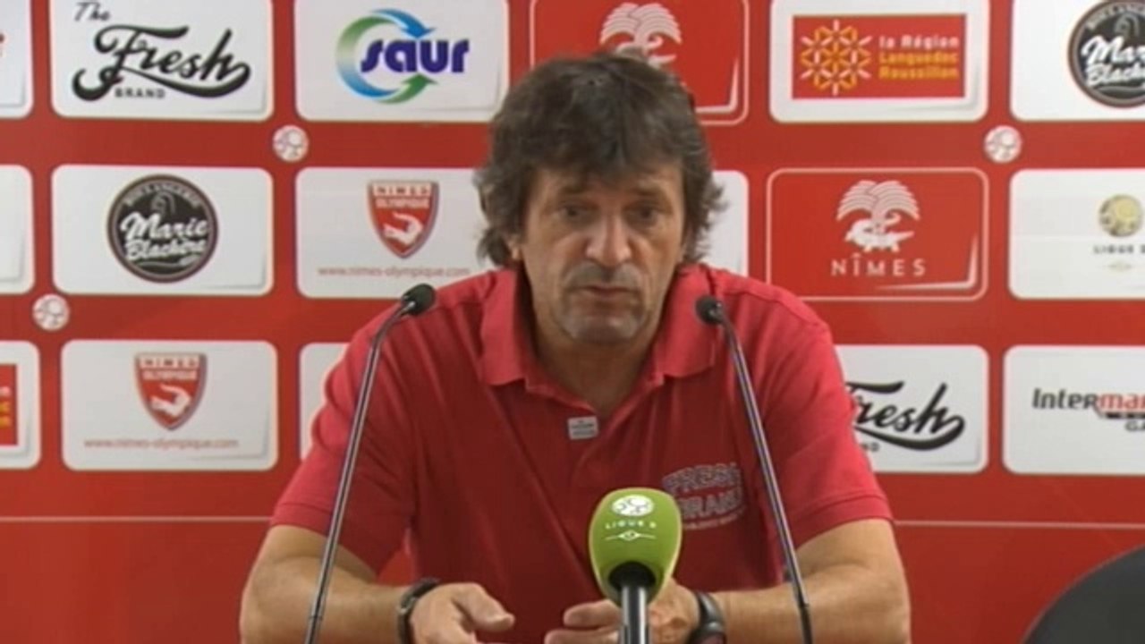 Réaction de José Pasqualetti après Nîmes Olympique - Stade Brestois 29