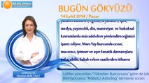 KOVA Burcu, GÜNLÜK Astroloji Yorumu,14 EYLÜL 2014, Astrolog DEMET BALTACI Bilinç Okulu