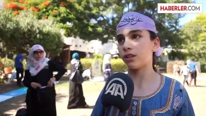 Gazzeli çocuklara resim etkinliği