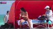 Hot French Model Nabila Benattia spotted in South Beach sporting a Sexy Red Bikini BY a2z VIDEOVINES