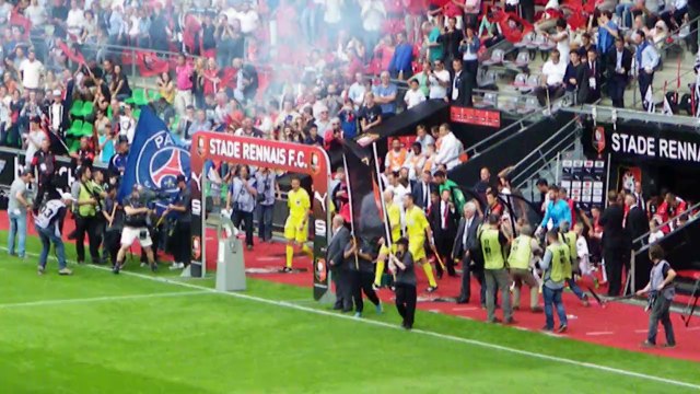 13/09/14 : SRFC-PSG : entrée des équipes
