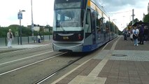 Straßenbahn Leipzig - Einfahrt: Wilhelm-Leuschner-Platz [3]