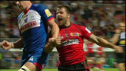 Oyonnax-Grenoble: Essai Pierre Aguillon (OYO) - J5 - Saison 2014/2015