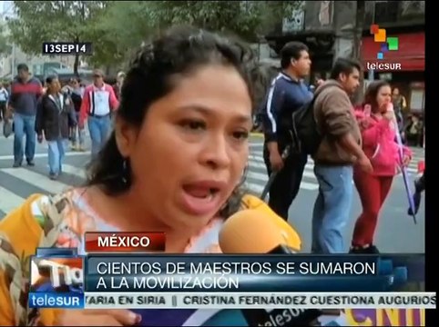 México: Protesta magisterial contra represión y reformas estructurales