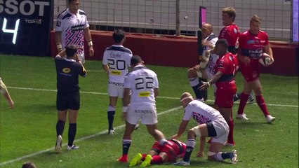 Toulon-Stade Français: Essai Drew Mitchell (TLN) - J5 - Saison 2014/2015