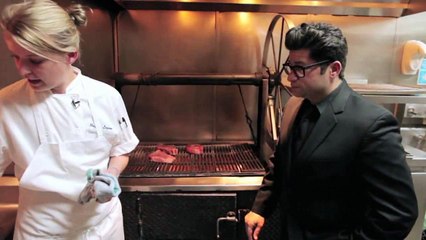 Chef Megan Logan - Nick and Stef's Steakhouse - Hanging with Harris