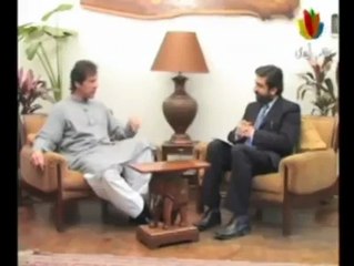 Imran Khan giving interview in punjabi