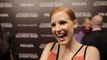 Jessica Chastain Stuns And Is Animated During Red Carpet Interview