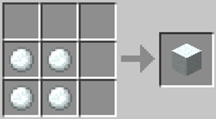 Minecraft kar bloğu yapımı