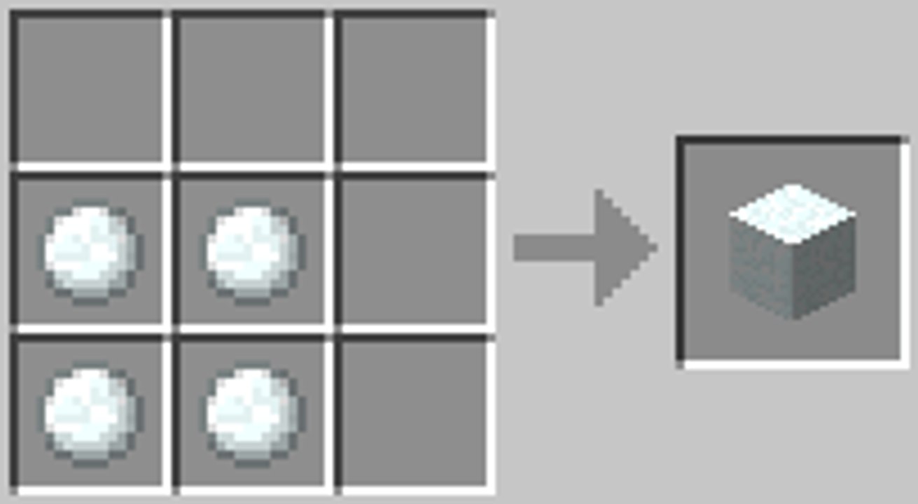 Minecraft kar bloğu yapımı