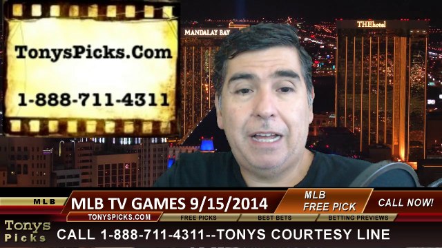 MLB Betting Previews Monday TV Games Picks Predictions 9-15-2014