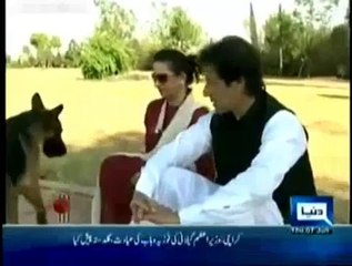 Watch Imran Khan's Dog Sheru Annoying Mehar Bukhari During Interview (Old Video)