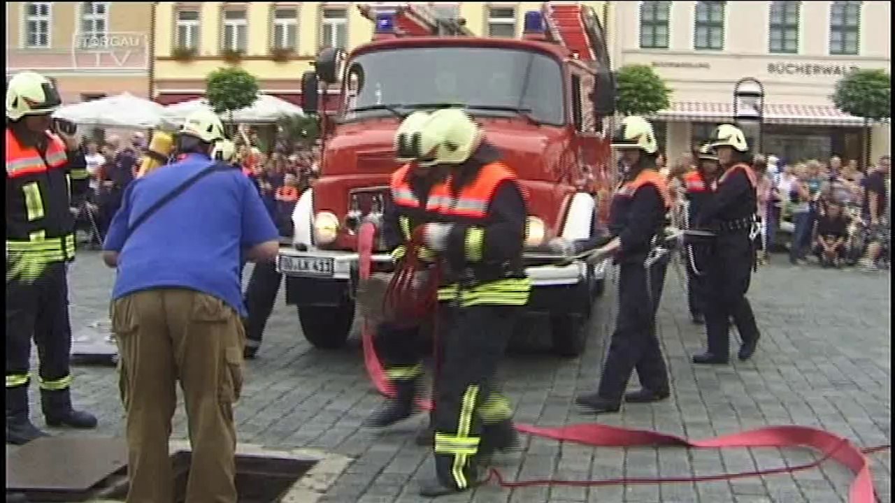 150 Jahre Feuerwehr Torgau (1) - Schauübung