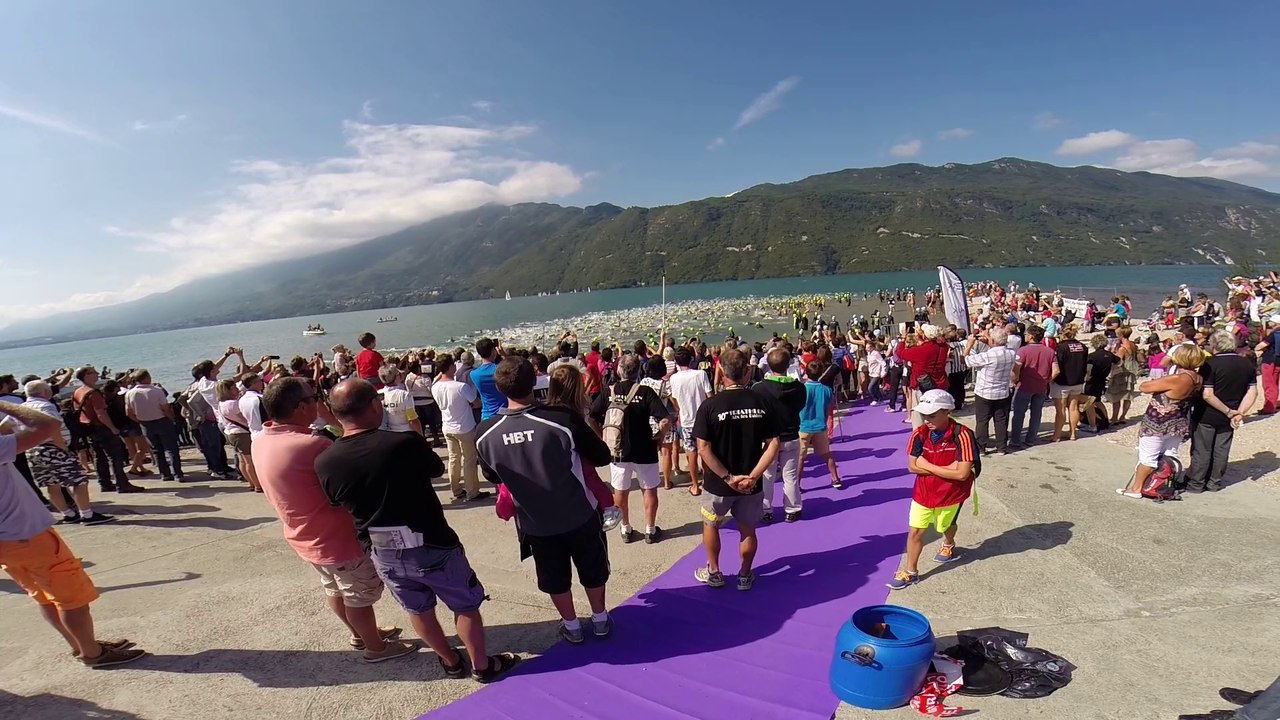 DÉPART TRIATHLON HOMME AIX LES BAINS 2014