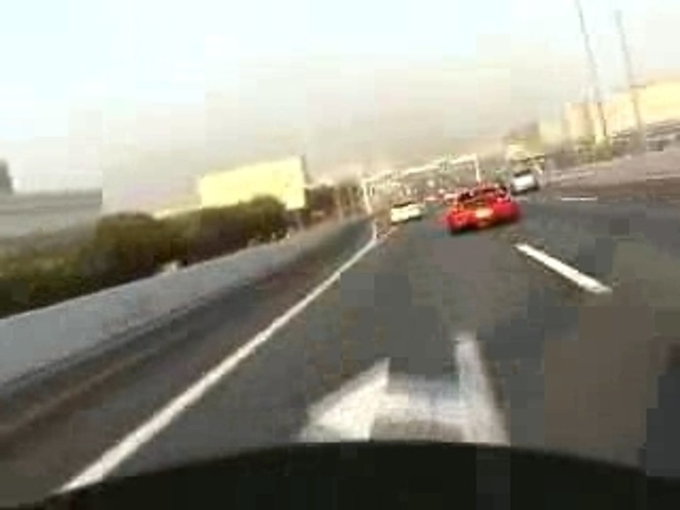 Acceleration ferrari f355 sur autoroute