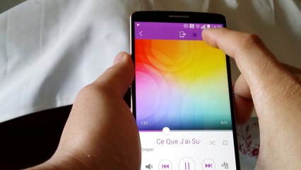 LG G3 Lecteur de Musique et fonctionnalités.