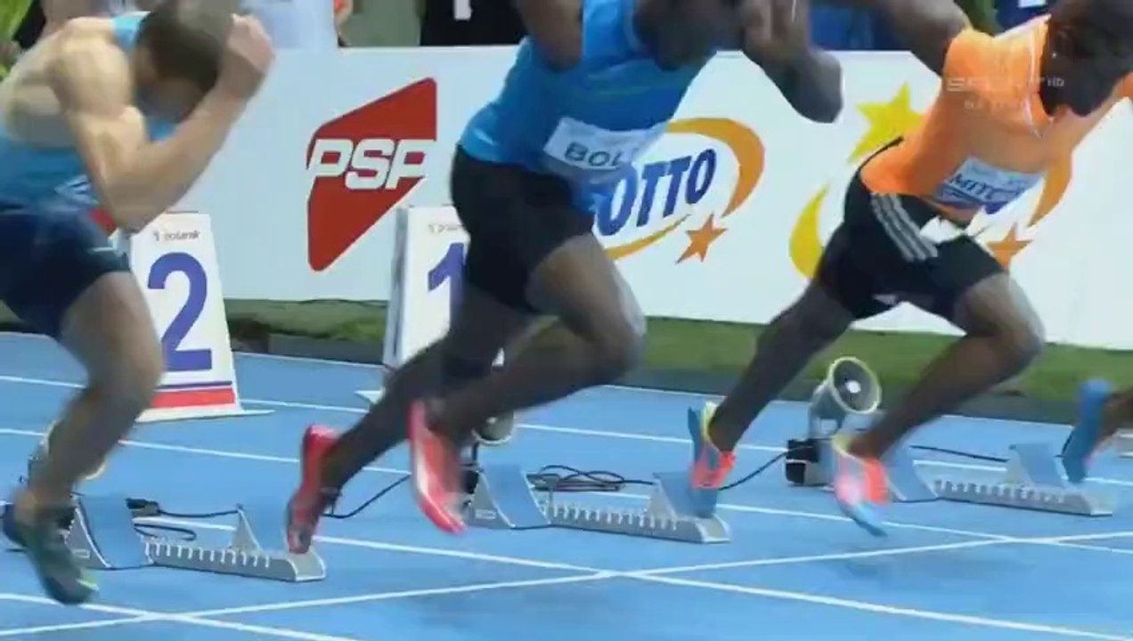 USAIN BOLT BREAKS 100M INDOOR RECORD video Dailymotion