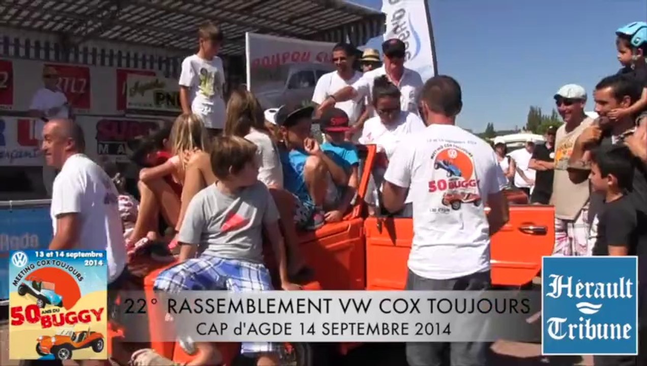 CAP D'AGDE - 2014 - RASSEMBLEMENT COX TOUJOURS VW 2014