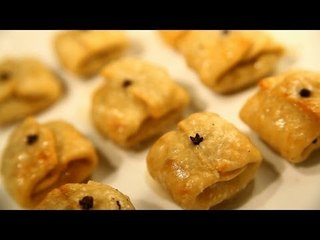 How To Cook Lavang Latika (Sweet Clove Pockets) By Archana