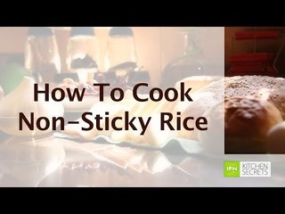 Tip On How To Cook Non-Sticky Rice by Archana