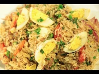How To Cook Egg Pulao (Rice) By Archana