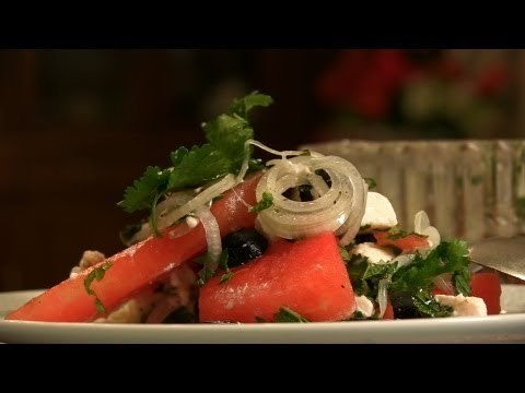 Home-Made Watermelon & Feta Cheese Salad By Asha Khatau