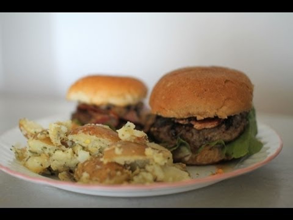 Best Beef Burgers And Rustic Potatoes By Sahil Makhija (Headbanger's Kitchen)