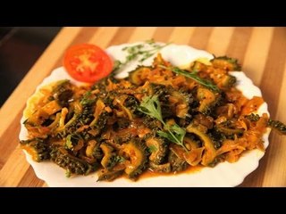 Karlachi Bhaji (Bitter Melon/Gourd) By Archana