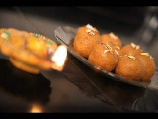 Diwali Special Traditional Besan (Chickpea Flour) Ladoo by Archana