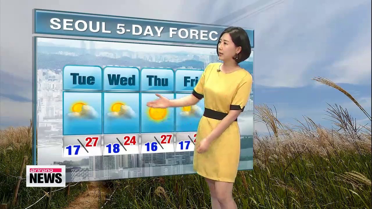 Cloudy day ahead, sporadic showers in the central areas